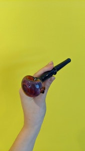 Valdes Glass  - Blue & Purple Hand Pipe