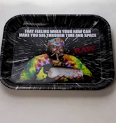 Raw Metal Rolling Trays - Large - Meme Man