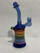 IL Glass Double Dip Bubbler UV Reactive