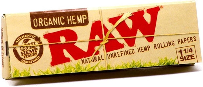 West Coast Gifts - RAW| Organic Natural Unrefined Hemp Rolling Papers1 1/4