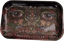 Rolling Tray| Large Trippy Aztec