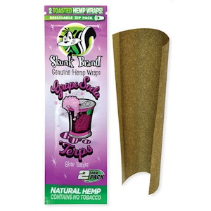 HBI - Skunk Brand- Terp Hemp Wraps 2pk Grape Soda