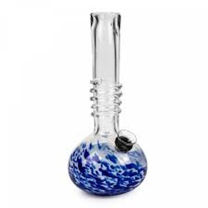 Retro Glass  - 7" ORIGINAL TUBE BONG W/ WRAP - ASSORTED COLOURS