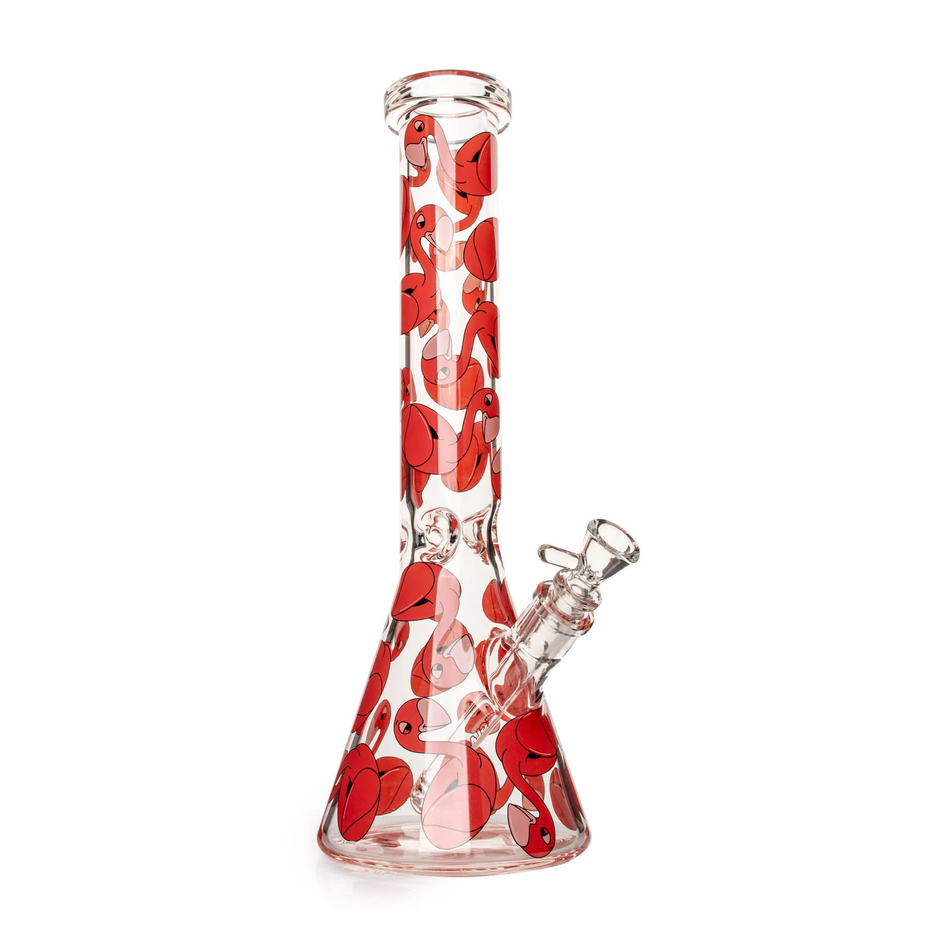 RED EYE TEK GLASS - Red Eye Glass 15" Flamingo Floaty Beaker Bong Main Image