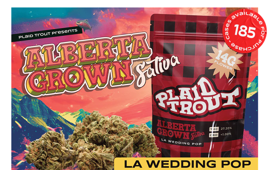 Plaid Trout - Alberta Grown Hybrid 14g Dried Flower (this batch is Mimosa) Main Image