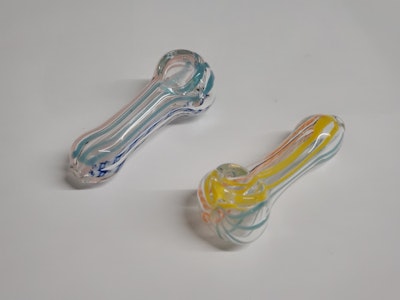 NoName - 3" Double Glass Pipe - Glass Pipe