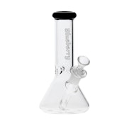 8" Glass Beaker Bong - Blueberry - Black