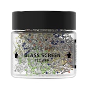 Glass Screens White Rhino Flower Style - 10 Pack