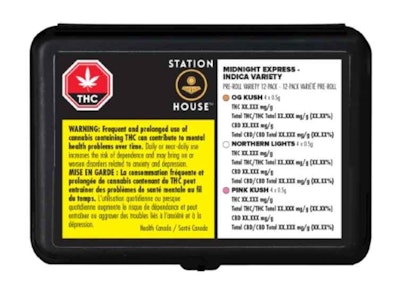 Station House - INDICA MIDNIGHT EXPRESS VARIETY PK | STATION HOUSE | 12 x .5g