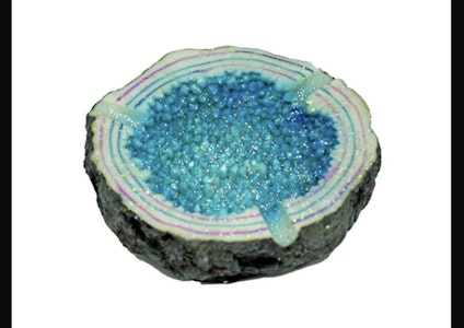 West coast.Gifts - Blue crystal ashtray