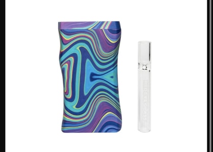 West coast.Gifts - Red eye glass purple swirl dugout