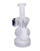 Glass Dab Rig 6" Sandblasted Hourglass