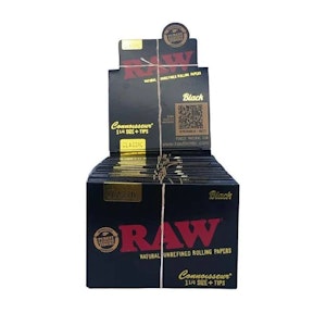 Smoking Cat Distribution  - Raw - Black Connoisseur 1 1/4 Papers & Tips