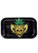 Rolling Tray Medium -Blazed Skull