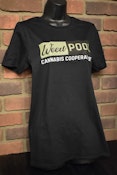 Weed Pool T-Shirt - Black V-Neck Female Small