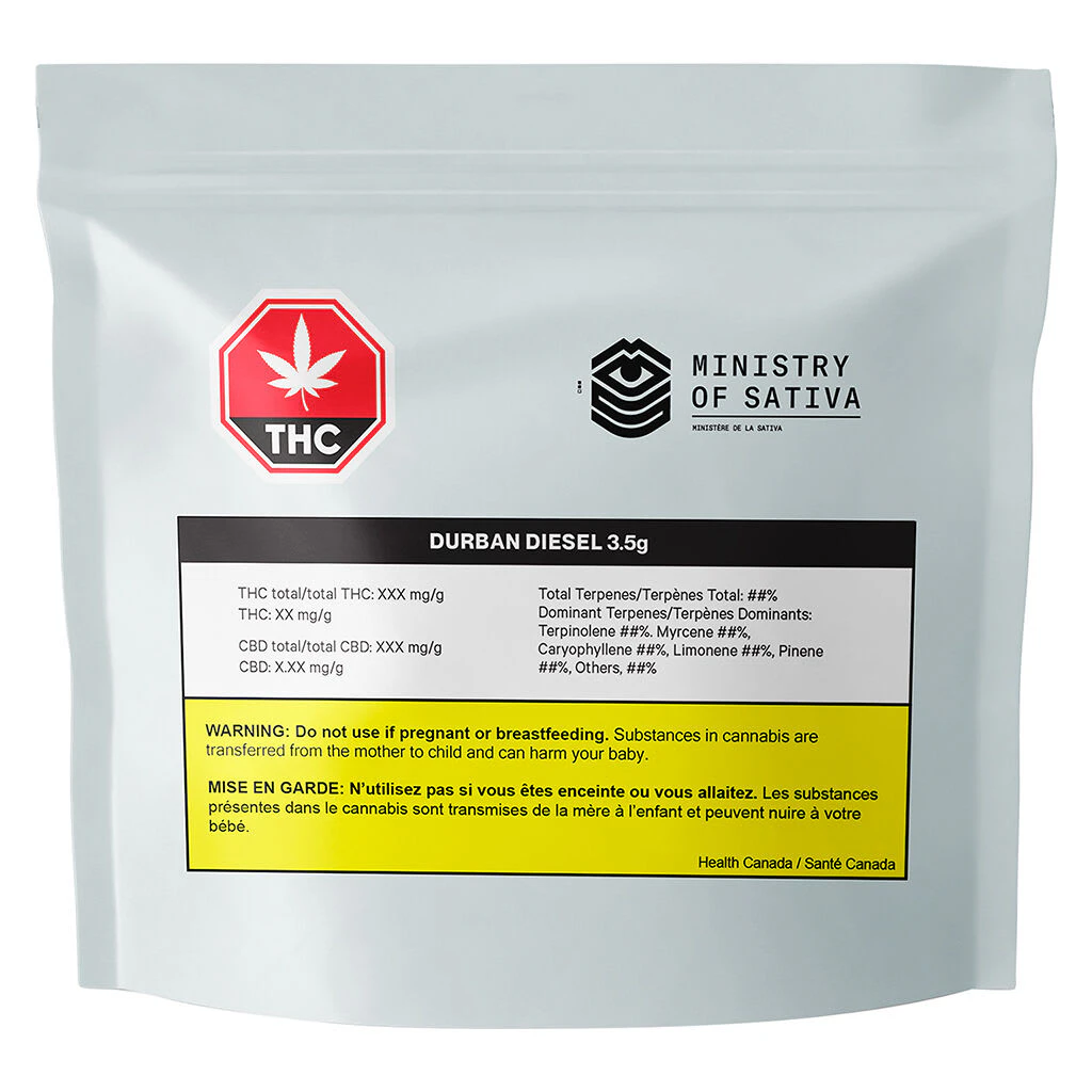 Ministry of Sativa - Durban Diesel 3.5g Dried Flower Main Image