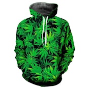 Green Marijuana Flag Hoodie