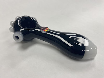 Red Eye Glass - RedEye Black Slice Glass Pipe