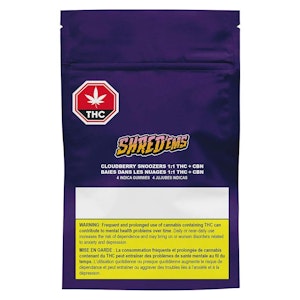 ORGANIGRAM INC. - Shred'ems | Cloudberry Snoozers 4 Indics Gummies