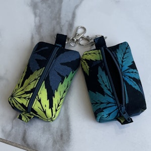 Dawn till Dusk Art - Keychain Zipper Pouch - Blue