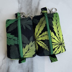 Dawn till Dusk Art - Keychain Zipper Pouch - Green