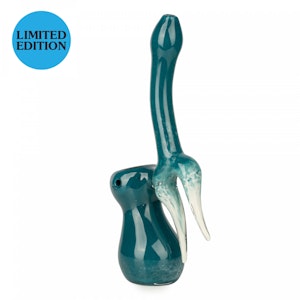 West Coast Gifts - Red Eye Glass - Bubblers - 7.5" FLAME UPRIGHT BUBBLER