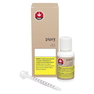 Divvy - Balanced 1:1 Oil 30mL (20mg/mL THC:CBD)