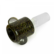 Red Eye Glass - 14mm Gold Dichroic Barrell pull out