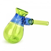 LIME GREEN & SAPPHIRE COLOUR BLOCKED - 4.5"