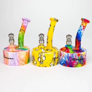 Fortune - Fortune | 5" Silicone Hydrographic Dab Rig-Assorted