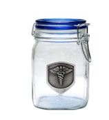 420 Science Medical Latch-Top Jar with Medallion - 420 Science Medical Latch-Top Jar with Medallion   2oz Capacity