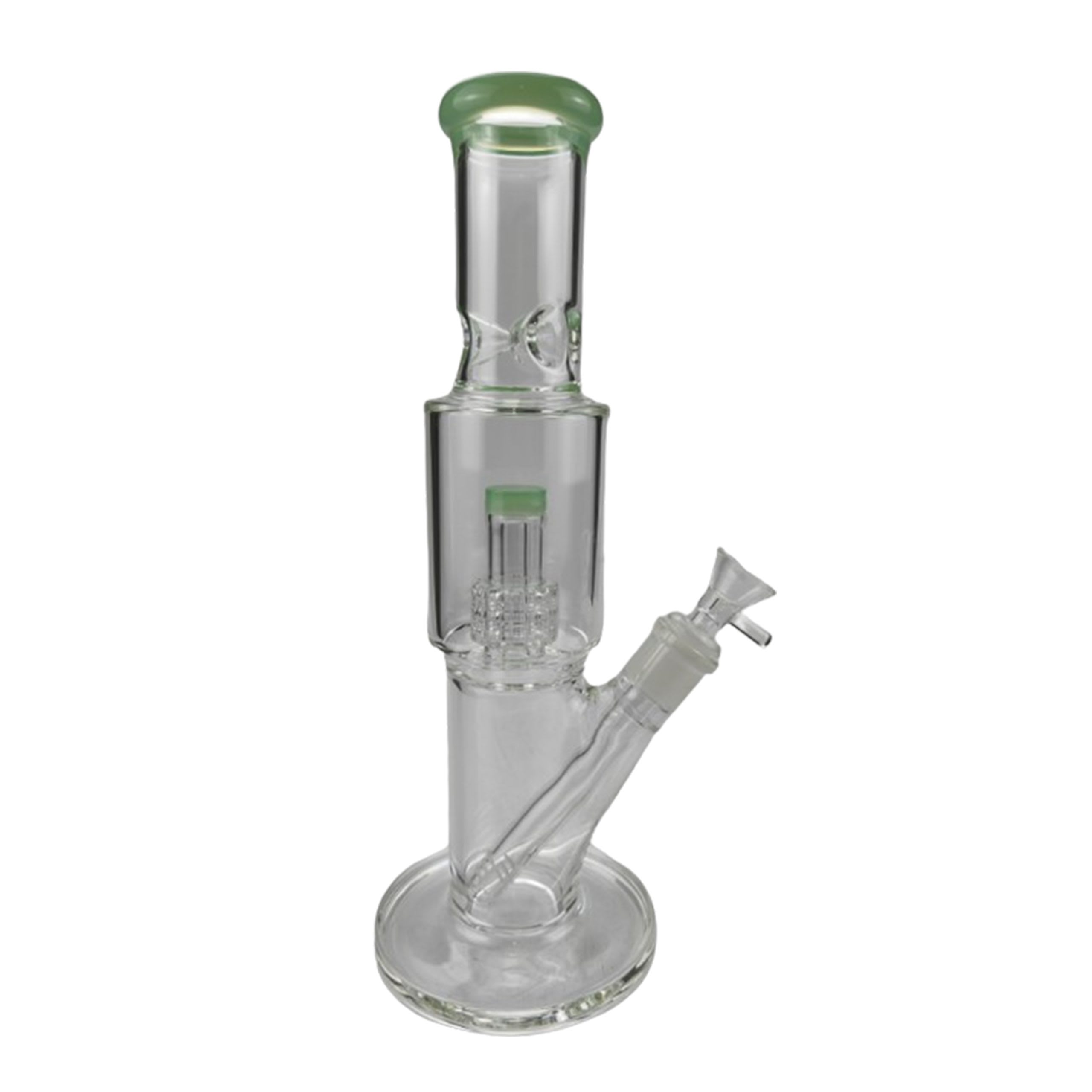 12" Straight Tube Bong w/ Tire Percolator - Canadian Distributor