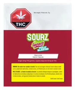 SOURZ by Spinach - FULLY BLASTED CHERRY LIME GUMMY 10MG THC