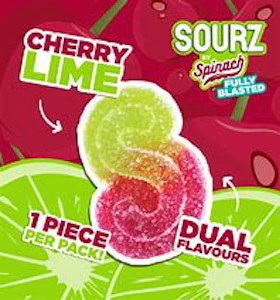 SOURZ by Spinach - Fully Blasted Cherry Lime 1 x 10g Soft Chew
