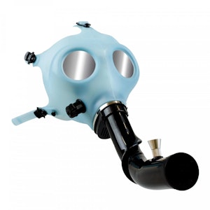 WCG - GAS MASK W/ CURVED ACRYLIC STEAM ROLLER - GLOW-IN-THE-DARK