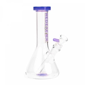 Red Eye Tek - 8" SPLASH BEAKER BONG - PURPLE