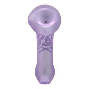 Red Eye Glass - PIRATE KITTY HAND PIPE - PURPLE
