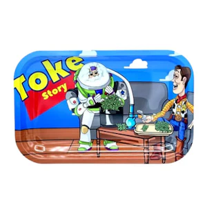 Smoke Arsenal - Metal Rolling Tray - Toke Story Metal Rolling Tray