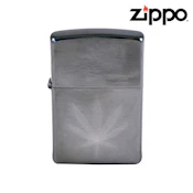 Zippo Lighter Brushed Chrome Leaf
