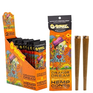 G-Rollz - G-Rollz - 2x Orange Dream Flavored Pre-Rolled Hemp Cones