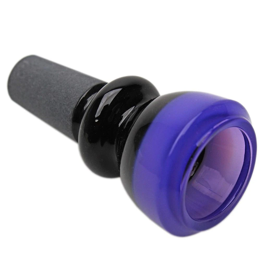 Karma Glass - 14mm Karma Glass Black and Shade Bowl - Purple Main Image