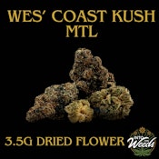 Wes' Coast Kush Dried Flower - 3.5g