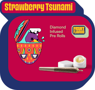 Terra Labs - STRAWBERRY TSUNAMI DIAMOND INFUSED PRE-ROLLS - 5x0.5g | Balance