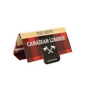 The Hippy Canadian Lumber Unbleached Hemp and Flax Rolling Papers with Tips - 1.25" Rolling Papers