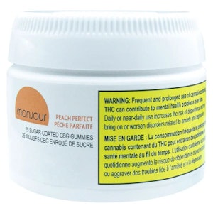  Monjour - Peach Perfect CBG 25 x 20mg - Monjour