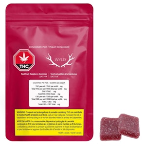 Wyld - REAL FRUIT RASPBERRY GUMMIES - 8