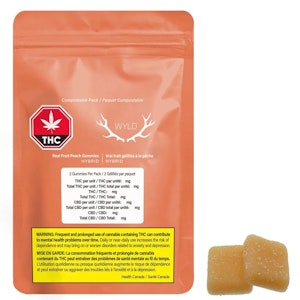 Wyld - REAL FRUIT PEACH 5:1 GUMMIES - 8
