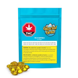Glacial Gold - THC 10 SOFTGELS - 10 caps