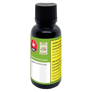 High Plains - Oil Drops: Balanced THC:CBD ~30mg:30mg (High Plains) (35ml bottle)