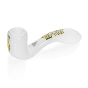 RED EYE - 5.5" WHITE DON'T KILL MY VIBE PIPE